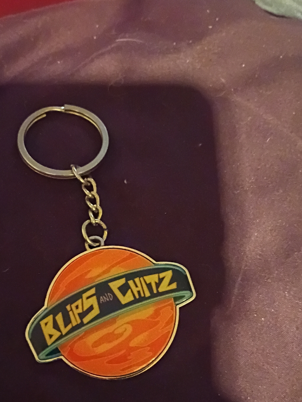 Blips and Chitz Planet Keychain - Rick and Morty